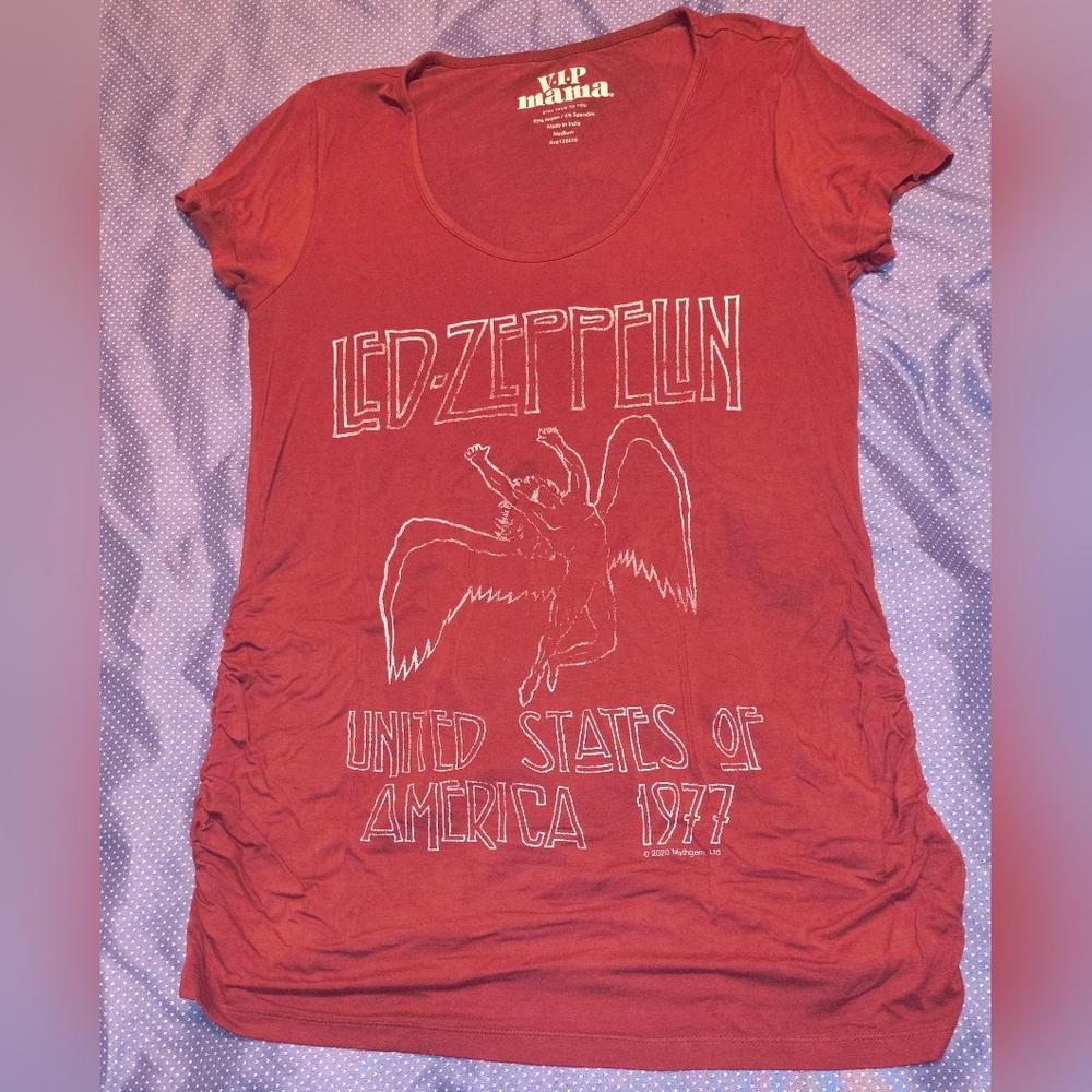 Red Led Zeppelin Graphic Tee